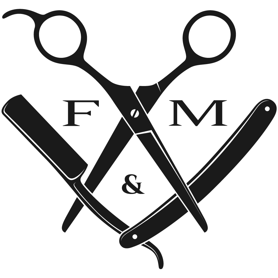 FIRST & MANE Barbershop emblem (Black)